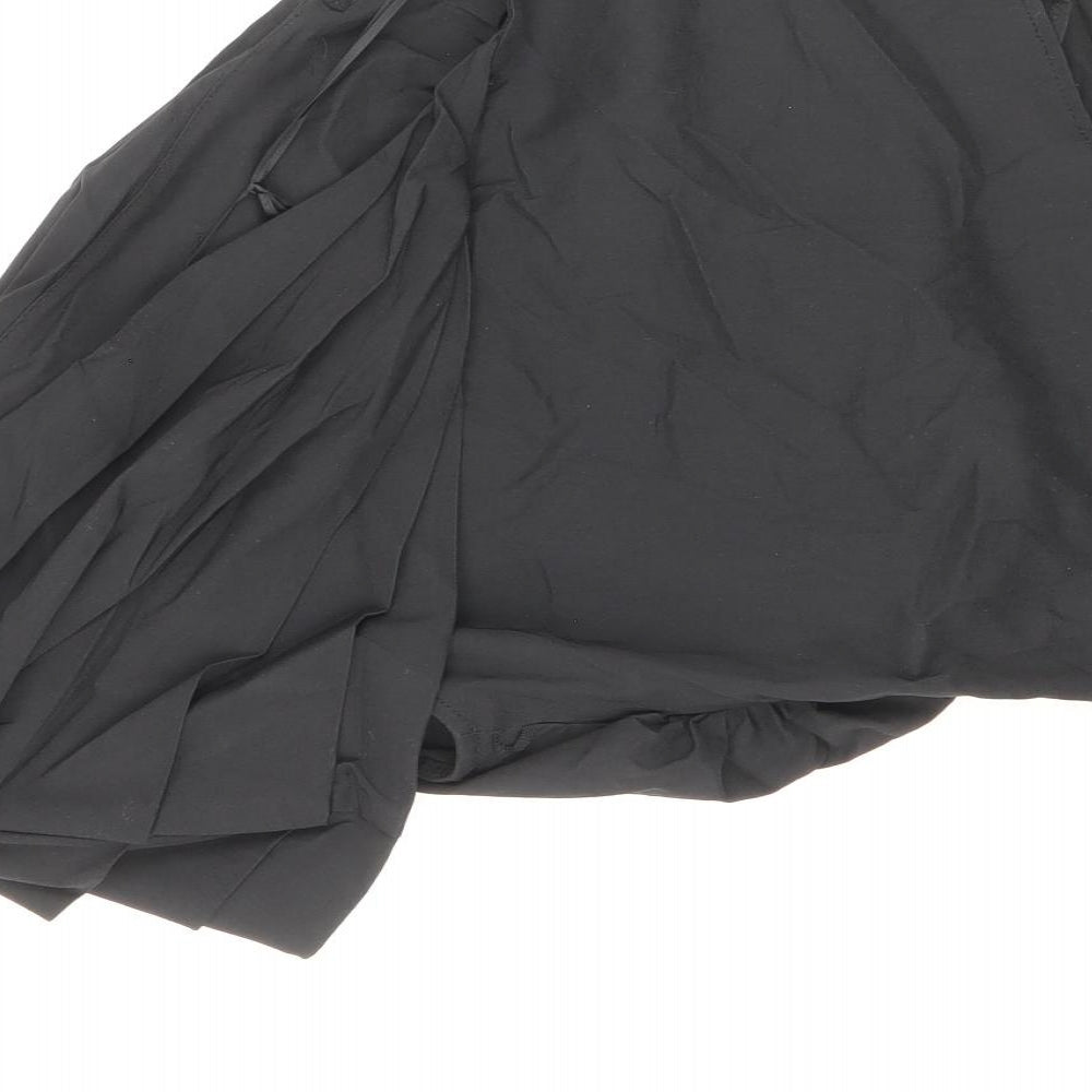 Zara Womens Black Viscose Basic Blouse Size S Round Neck