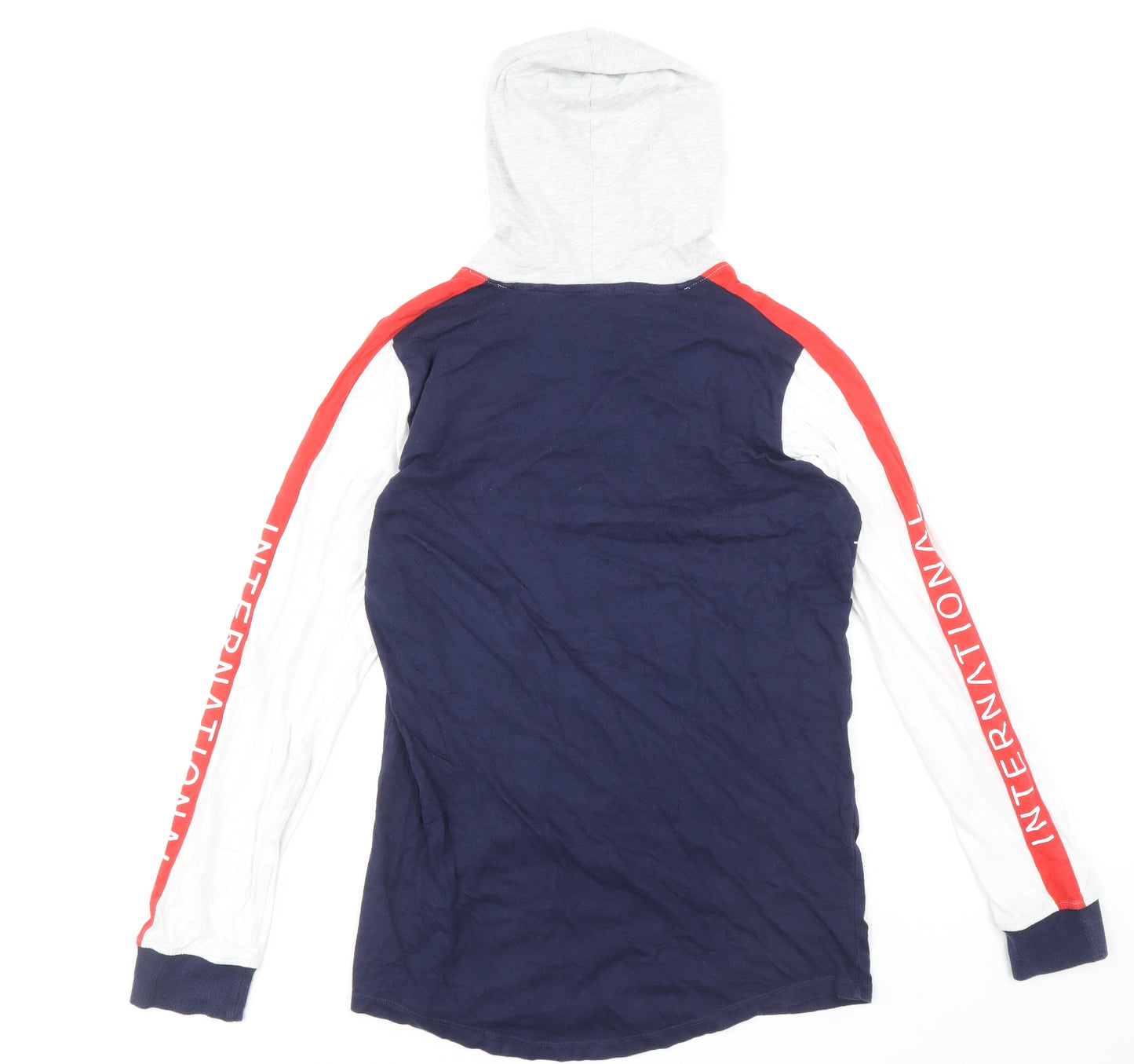 Youth Boys Multicoloured Cotton Pullover Hoodie Size 16 Years Pullover