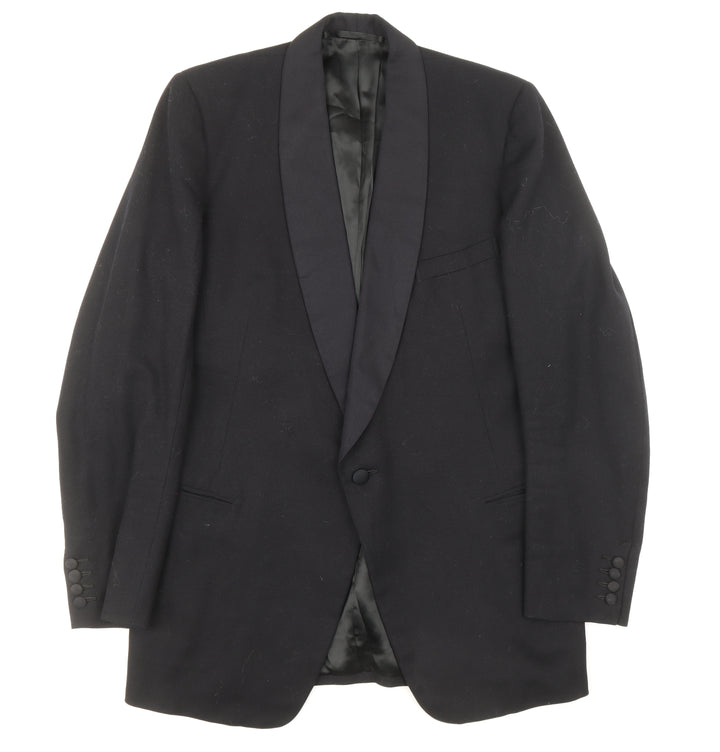 Preworn Mens Blue Polyester Jacket Suit Jacket Size 36