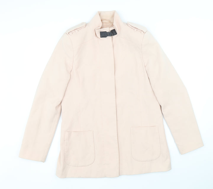 Preworn Womens Pink Jacket Size 12 Zip
