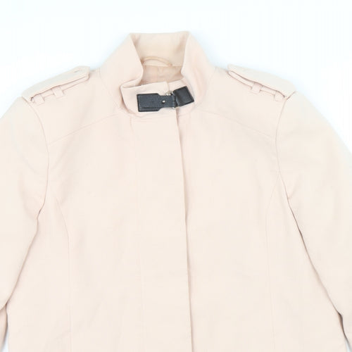Preworn Womens Pink Jacket Size 12 Zip