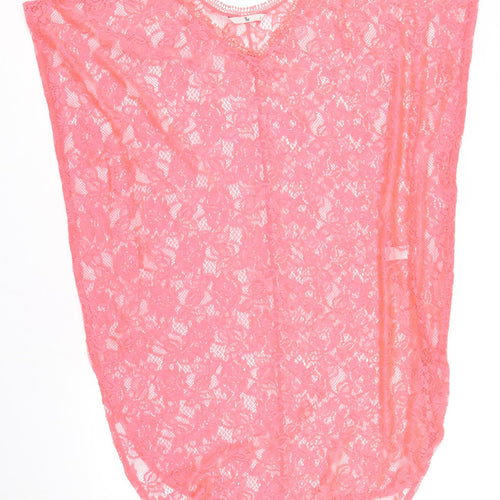 TU Womens Pink Polyester Cover Up Size S