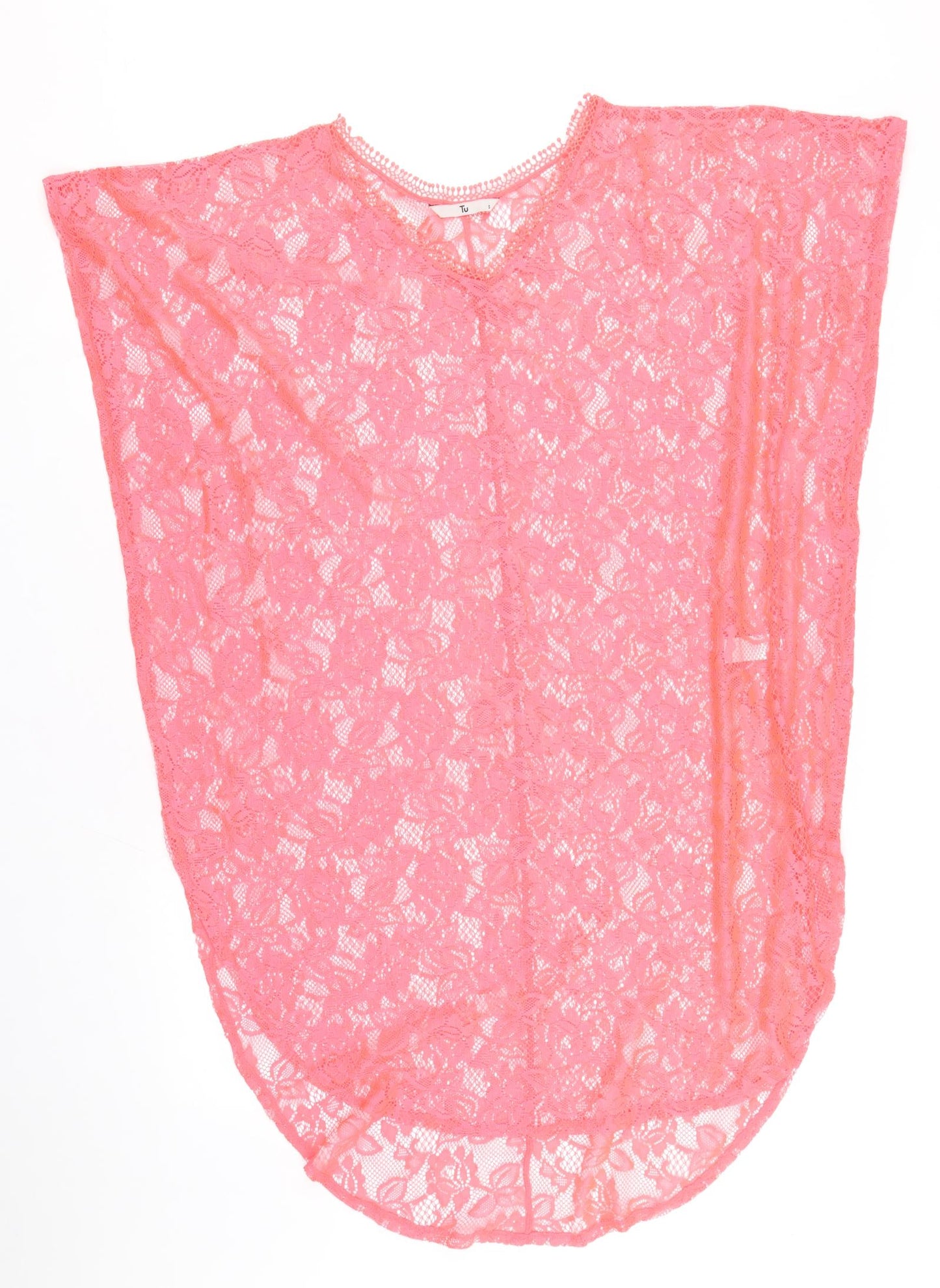 TU Womens Pink Polyester Cover Up Size S