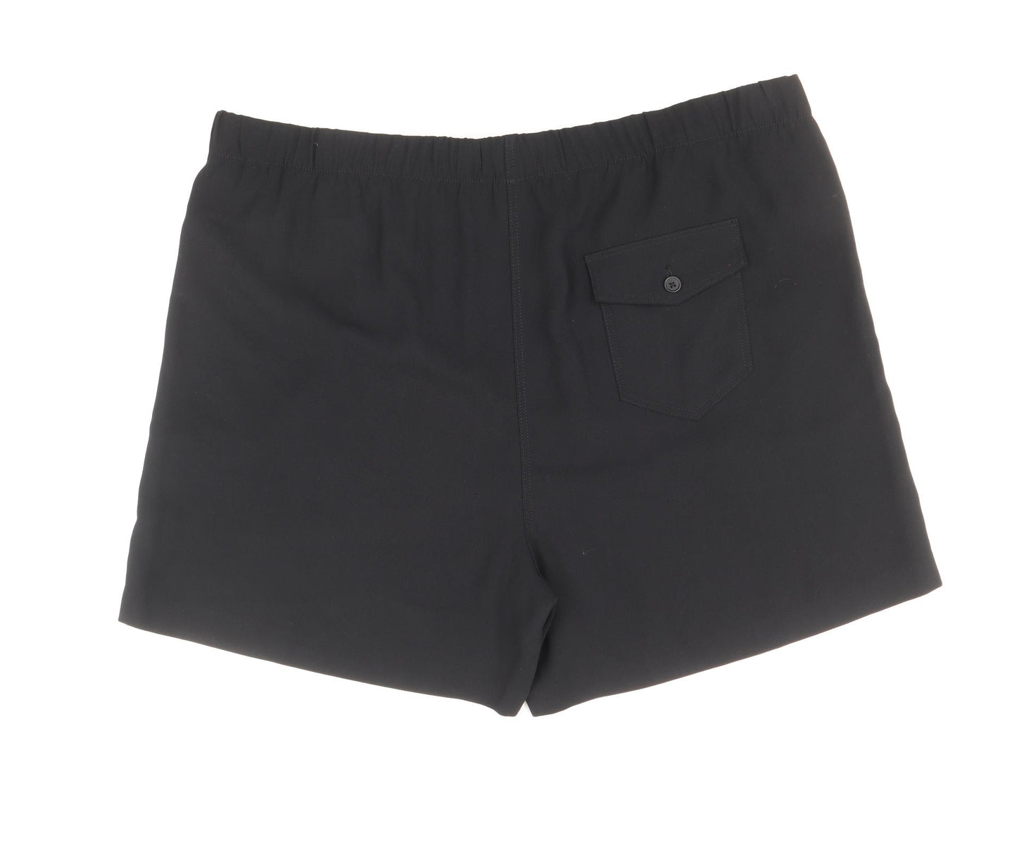 Marks and Spencer Womens Black Polyester Sweat Shorts Size 24 Regular Pull On