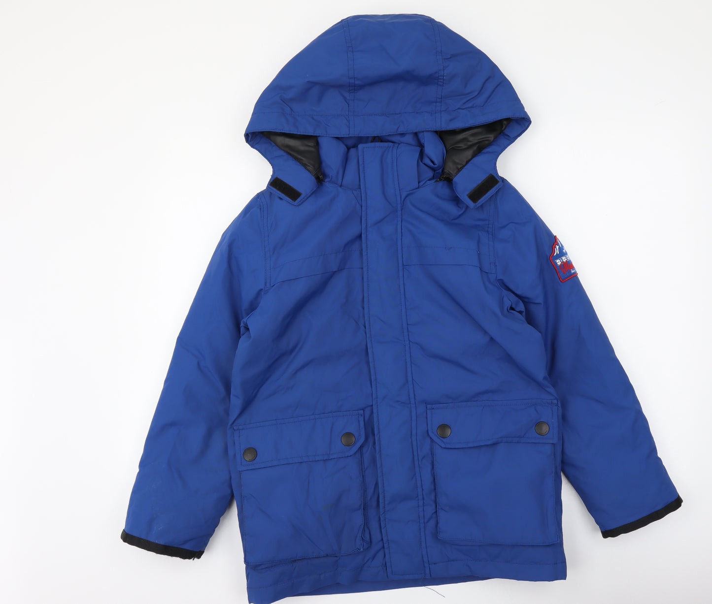 Zara Boys Blue Rain Coat Coat Size 9-10 Years Zip