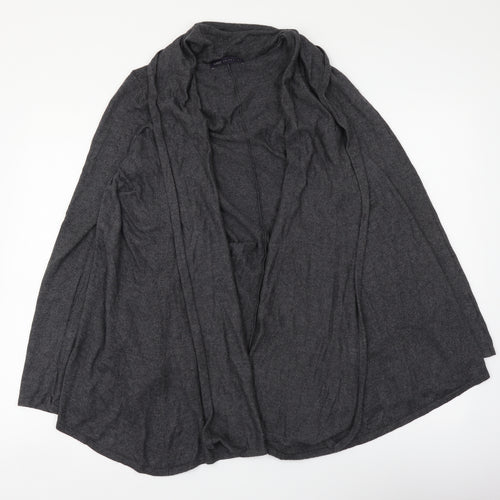 Marks and Spencer Womens Grey V-Neck Viscose Cardigan Jumper Size 8