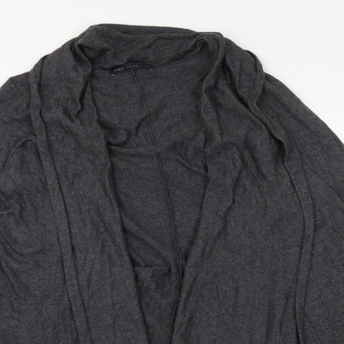 Marks and Spencer Womens Grey V-Neck Viscose Cardigan Jumper Size 8