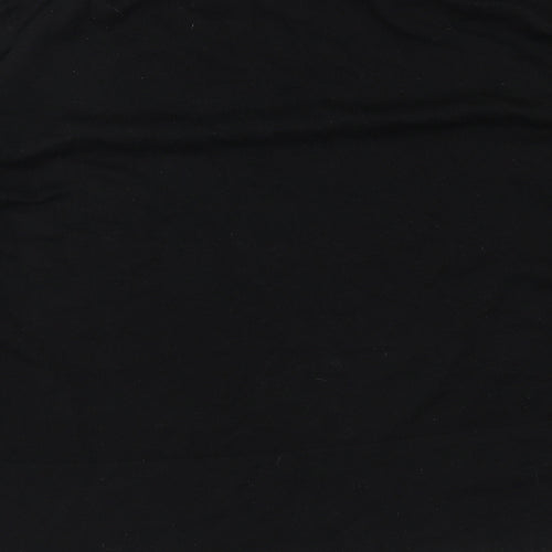 Zara Womens Black V-Neck Polyester Pullover Jumper Size M
