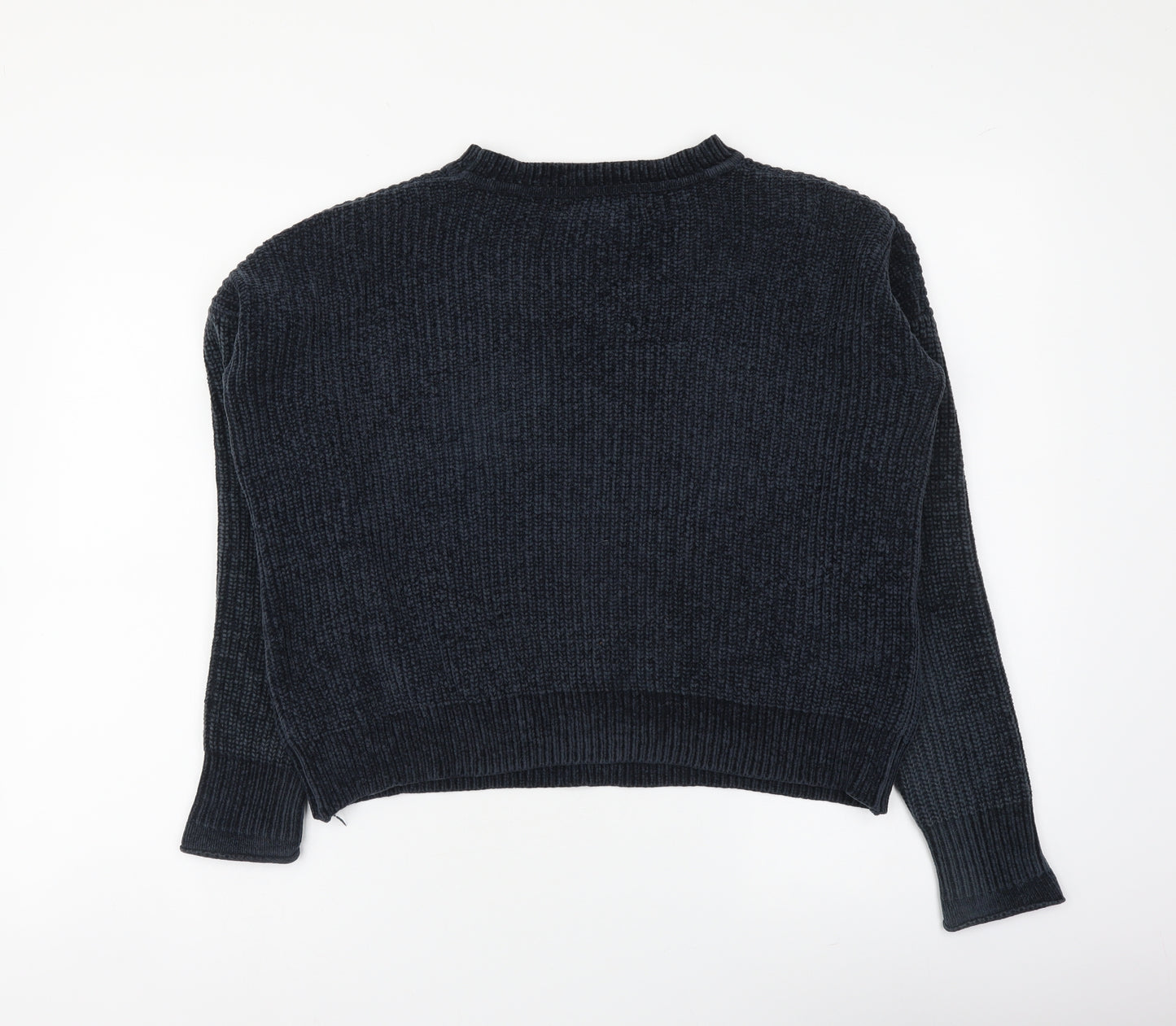 Primark Womens Blue Round Neck Polyester Pullover Jumper Size S