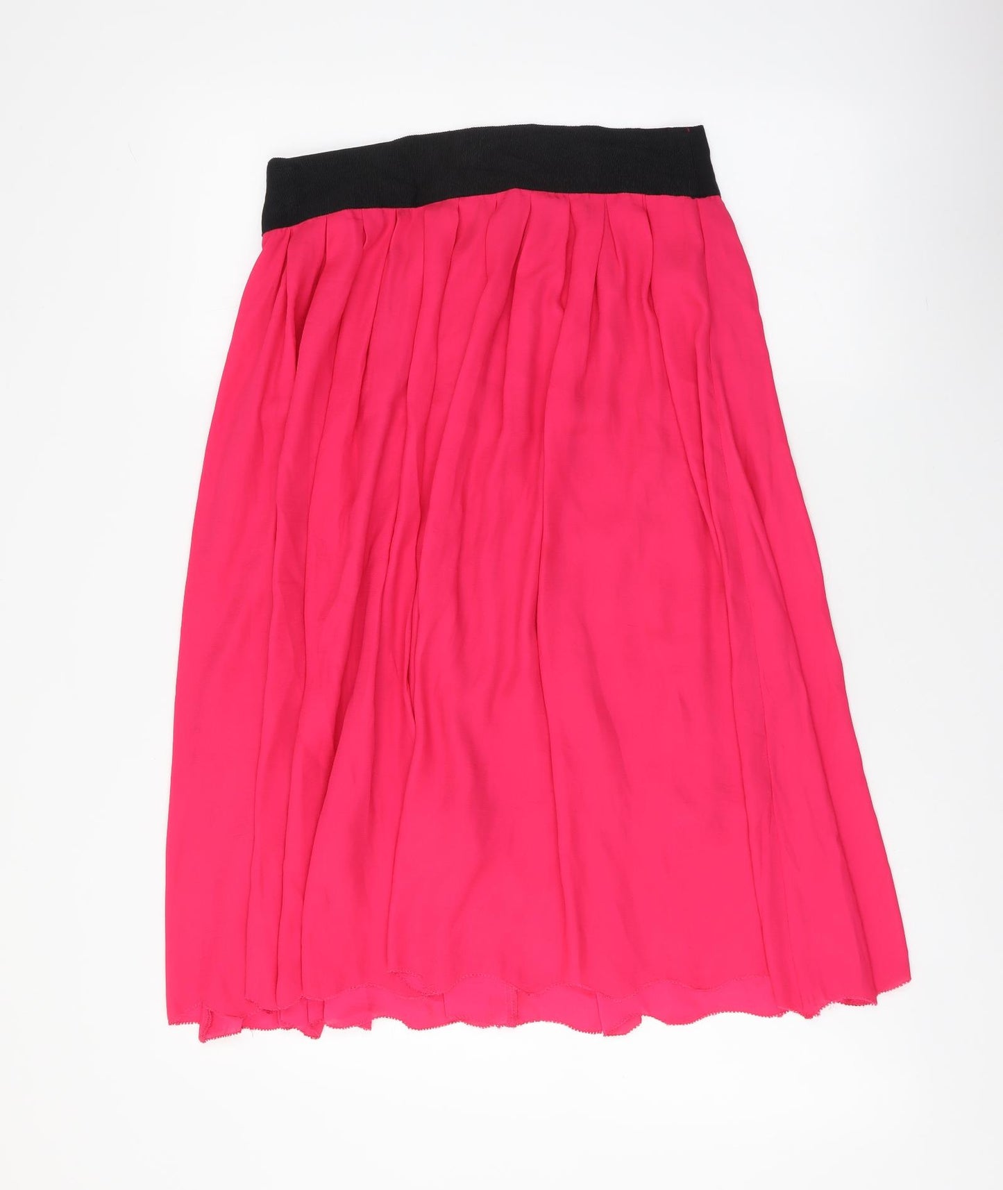 Dotti Womens Pink Polyester Flare Skirt Size 10 Zip