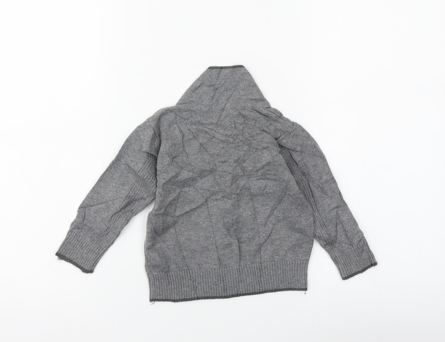 George Boys Grey Cotton Pullover Jumper Size 9-12 Months Pullover