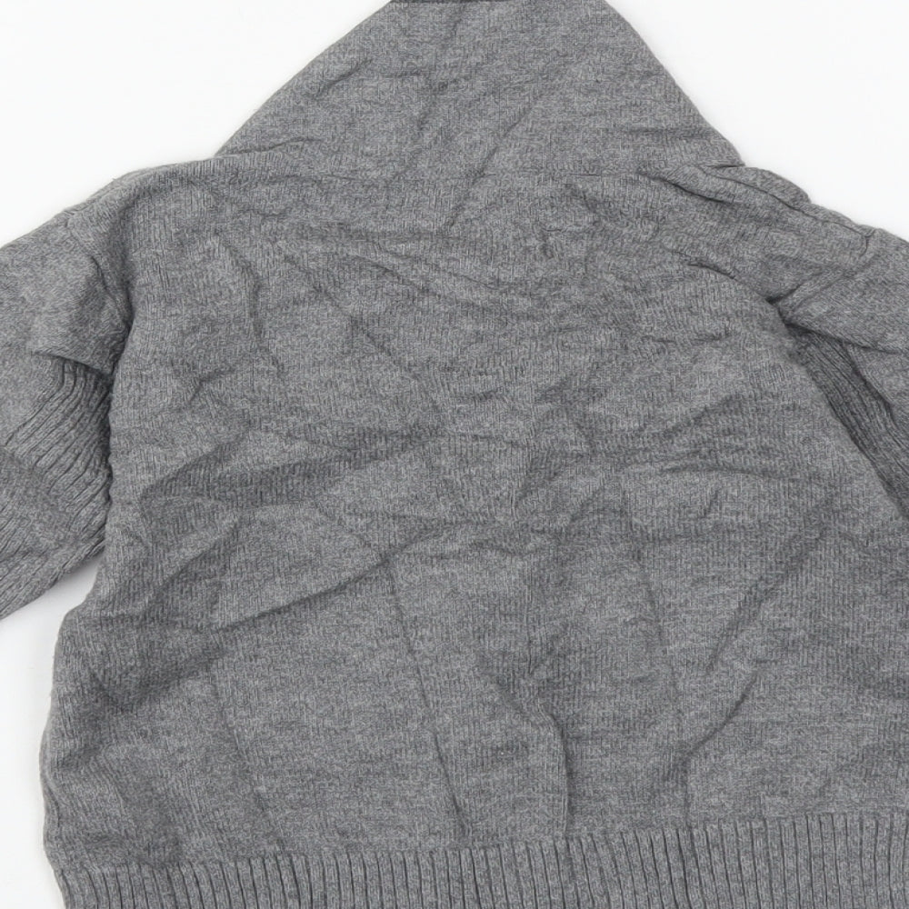 George Boys Grey Cotton Pullover Jumper Size 9-12 Months Pullover