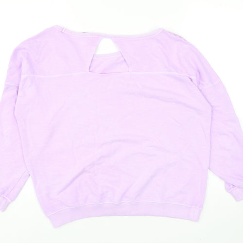NEXT Womens Purple Cotton Pullover Sweatshirt Size S Pullover