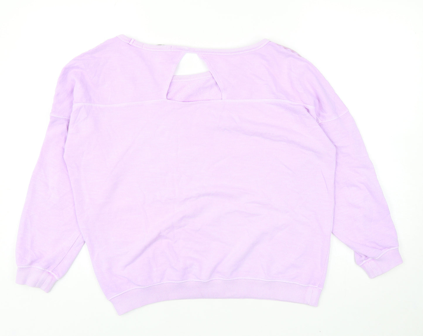 NEXT Womens Purple Cotton Pullover Sweatshirt Size S Pullover