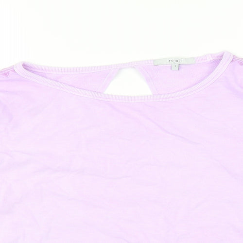 NEXT Womens Purple Cotton Pullover Sweatshirt Size S Pullover