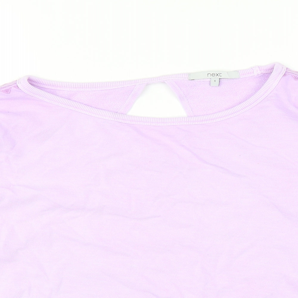 NEXT Womens Purple Cotton Pullover Sweatshirt Size S Pullover