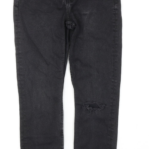 Denim & Co. Womens Black Cotton Skinny Jeans Size 10 Regular Zip