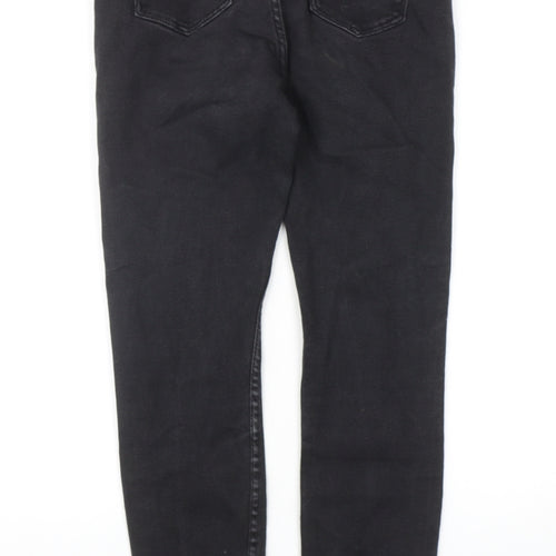 Denim & Co. Womens Black Cotton Skinny Jeans Size 10 Regular Zip