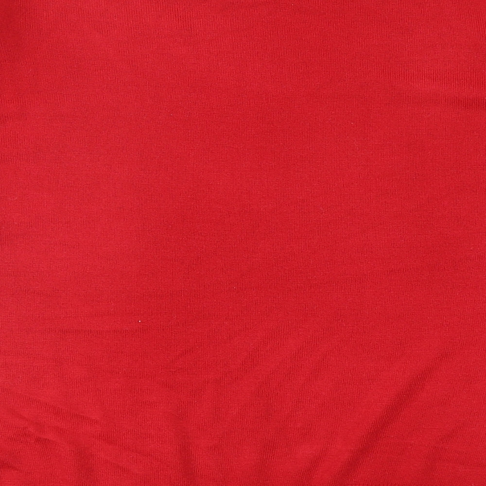 Marks and Spencer Womens Red Round Neck Acrylic Pullover Jumper Size 18