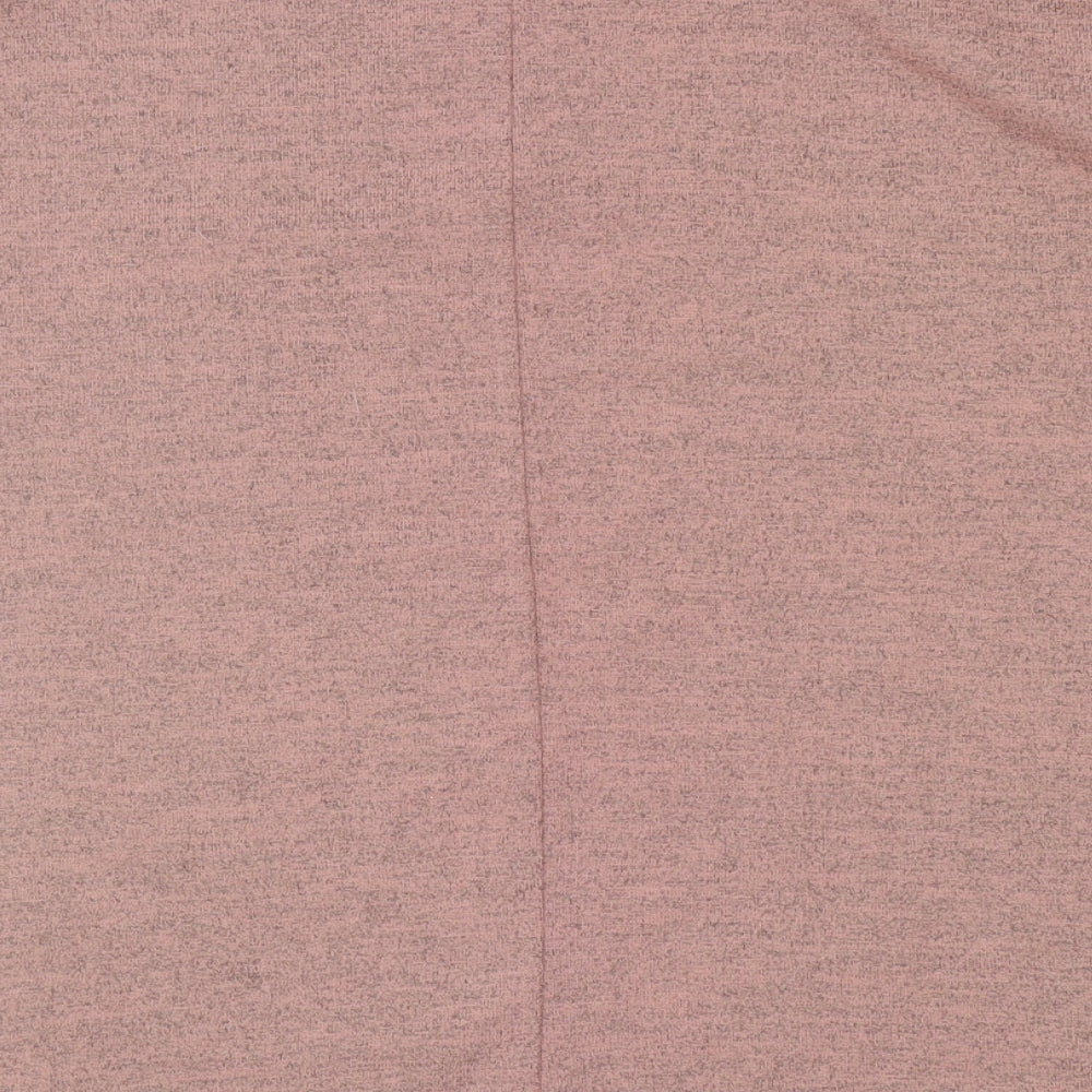 Atmosphere Womens Pink Polyester Basic T-Shirt Size 12 Boat Neck