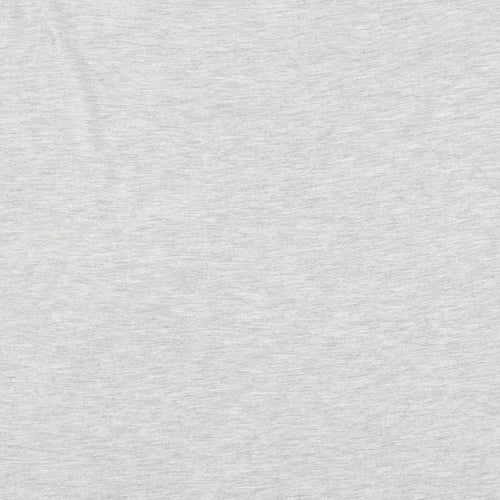 Fransa Womens Grey Polyester Basic T-Shirt Size L Roll Neck - Lace Detail