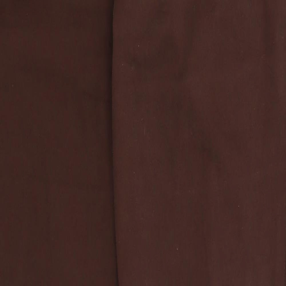 Chillytime Womens Brown Cotton Straight Jeans Size 14 Regular Button