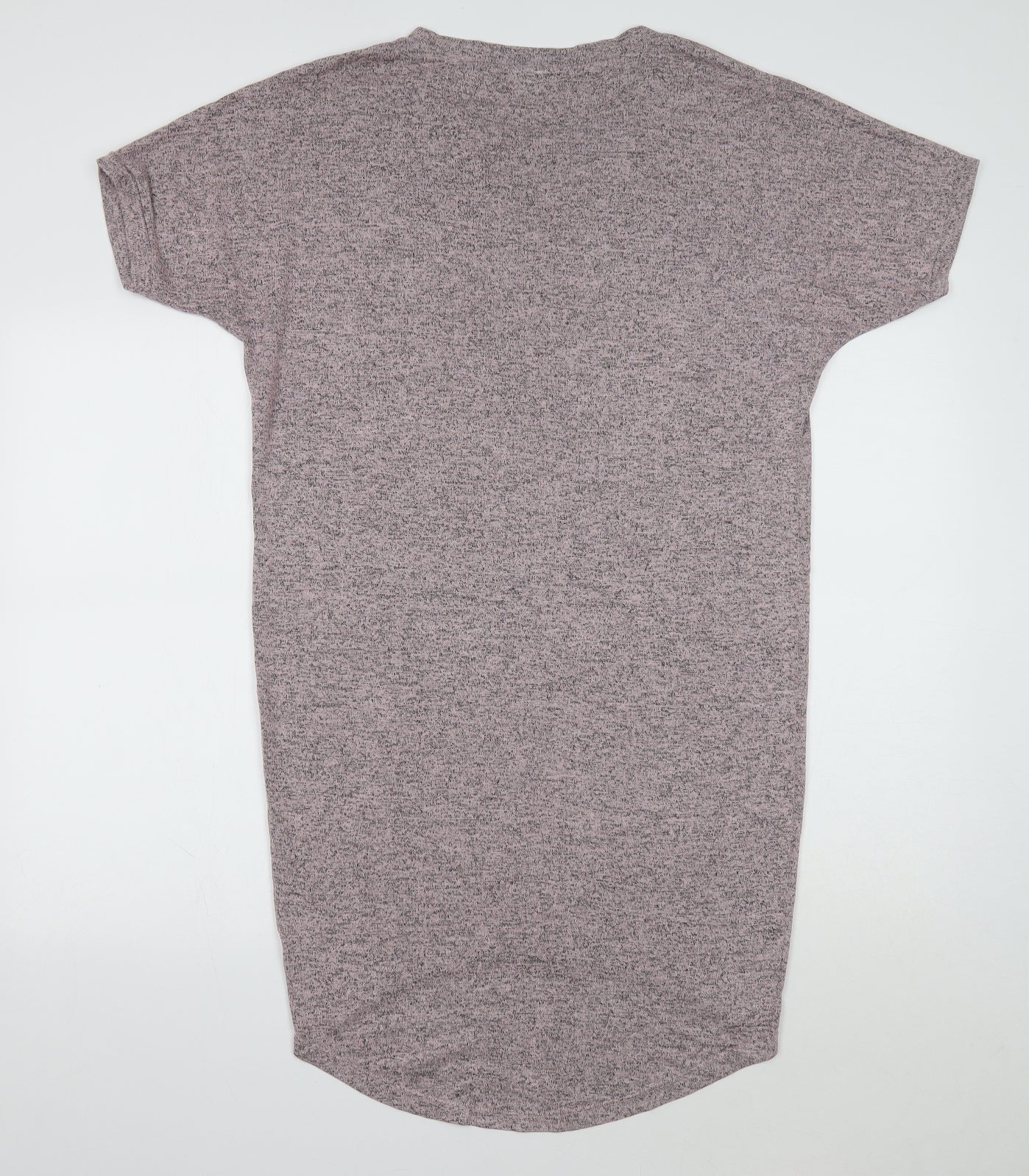 Apricot Womens Purple Cotton T-Shirt Dress Size 10 Crew Neck Pullover