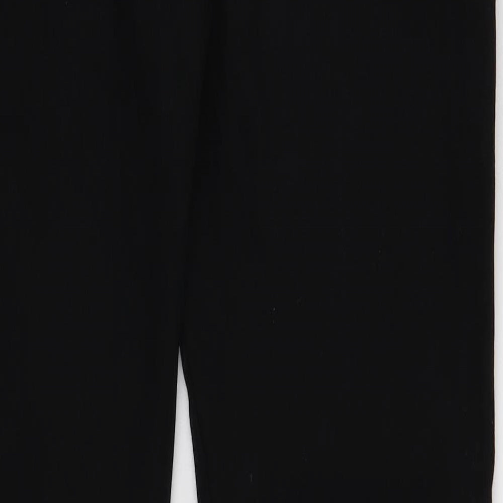Jaeger Womens Black Cotton Straight Jeans Size 12 Regular Button