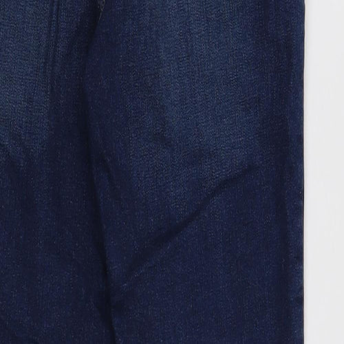 Topshop Womens Blue Cotton Skinny Jeans Size 28 in L32 in Regular Button