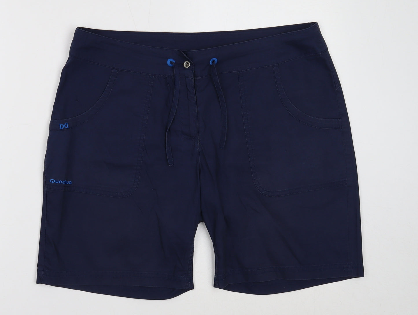 Preworn Mens Blue Polyester Sweat Shorts Size S Regular Drawstring