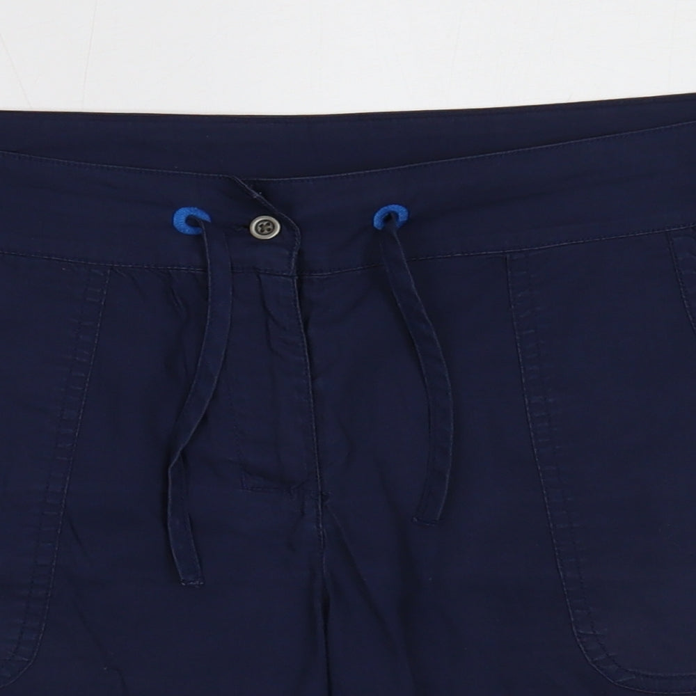 Preworn Mens Blue Polyester Sweat Shorts Size S Regular Drawstring