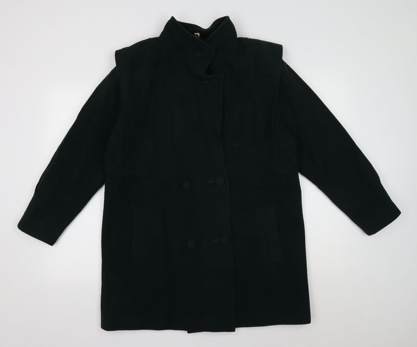 Preworn Womens Gold Parka Coat Size 14 Button