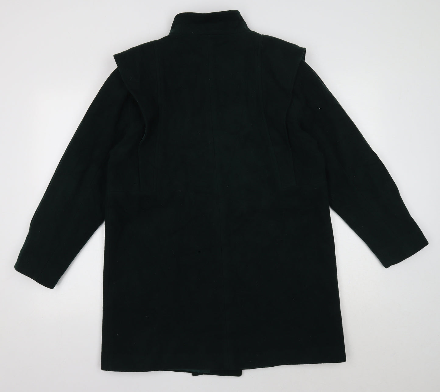 Preworn Womens Gold Parka Coat Size 14 Button