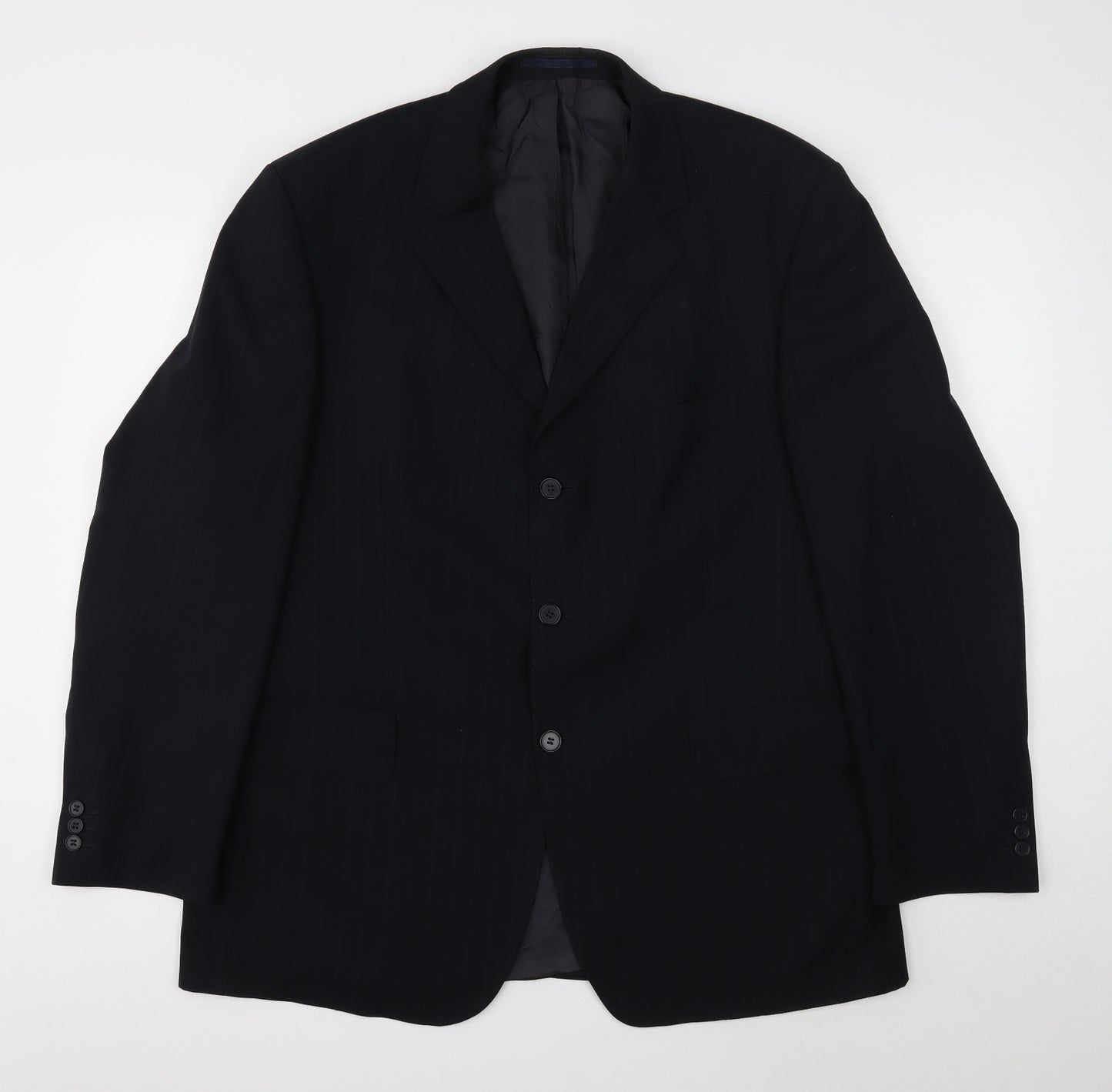 Principles Mens Black Wool Jacket Suit Jacket Size XL
