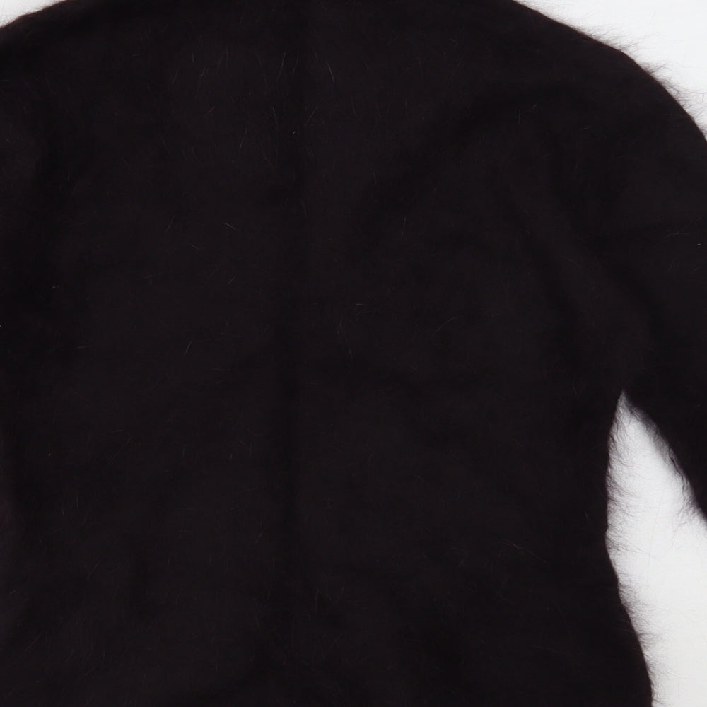 Monsoon Womens Purple High Neck Angora Pullover Jumper Size 8