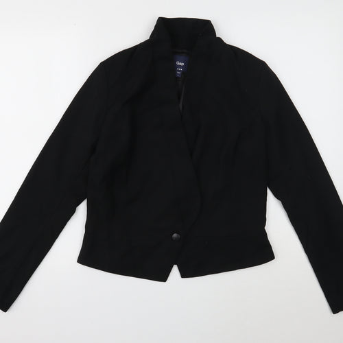 Gap Womens Black Jacket Size 6 Button
