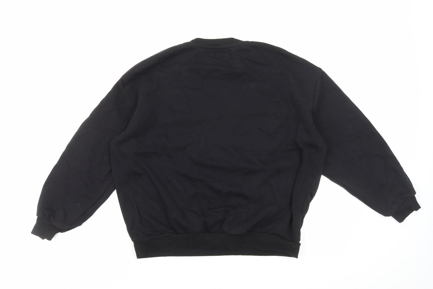 Primark Girls Black Cotton Pullover Sweatshirt Size 12-13 Years Pullover - Lightning Bolt