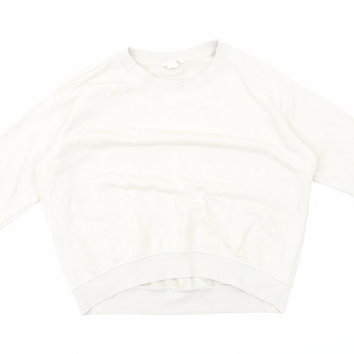 H&M Womens Grey Cotton Pullover Sweatshirt Size XS Pullover