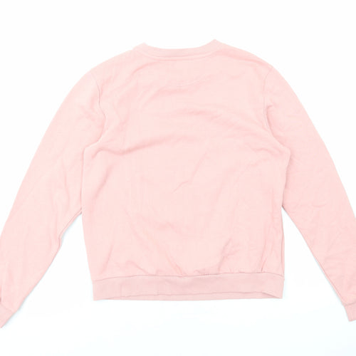 Neon Sheep Womens Pink Cotton Pullover Sweatshirt Size S Pullover - Love