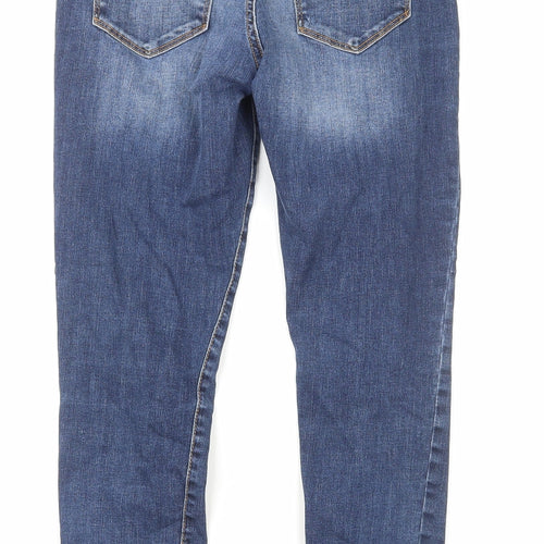 Gap Womens Blue Cotton Straight Jeans Size 10 Regular Zip