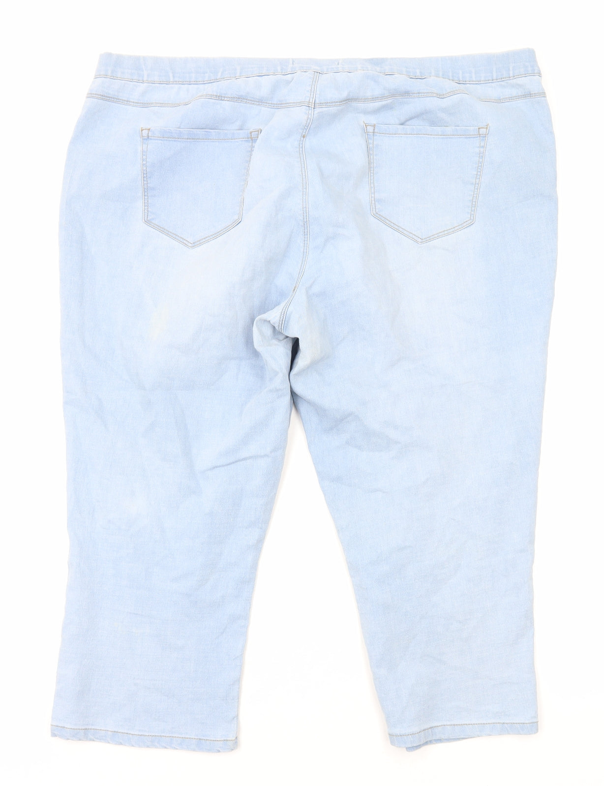 George Womens Blue Cotton Jegging Leggings Size 22