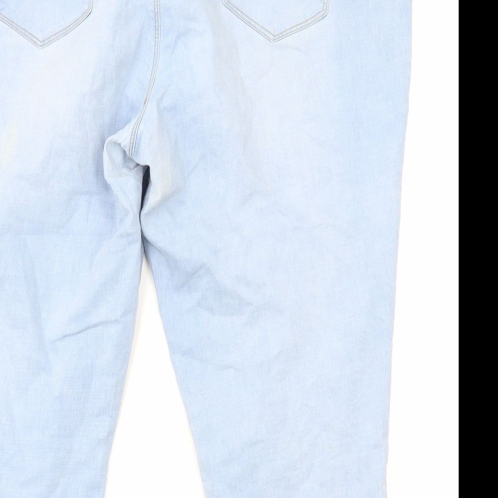 George Womens Blue Cotton Jegging Leggings Size 22
