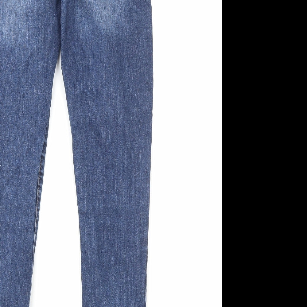 Gap Womens Blue Cotton Straight Jeans Size 10 Regular Zip