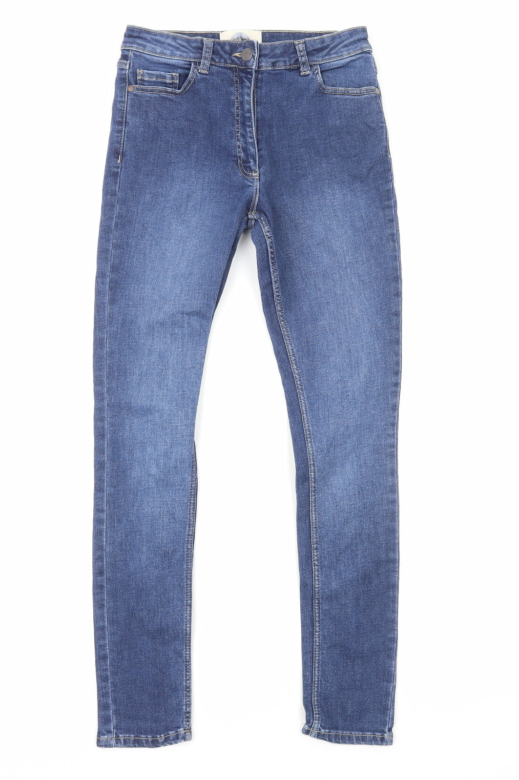 MANTARAY PRODUCTS Womens Blue Cotton Skinny Jeans Size 6 Regular Zip