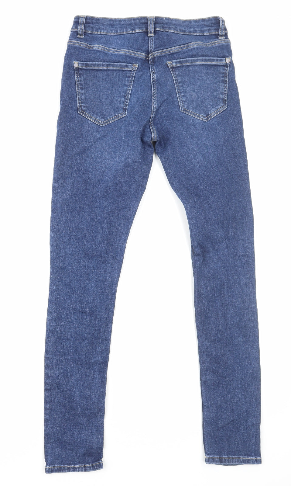 MANTARAY PRODUCTS Womens Blue Cotton Skinny Jeans Size 6 Regular Zip