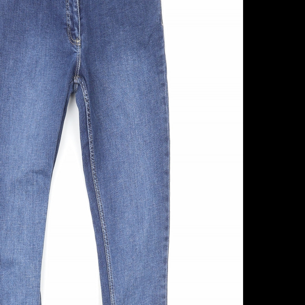 MANTARAY PRODUCTS Womens Blue Cotton Skinny Jeans Size 6 Regular Zip