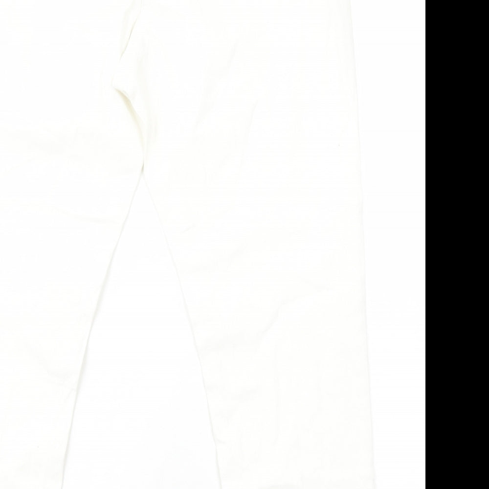 And Abigail Womens White Cotton Straight Jeans Size 20 Regular