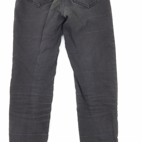 New Look Womens Black Cotton Skinny Jeans Size 6 Regular Zip