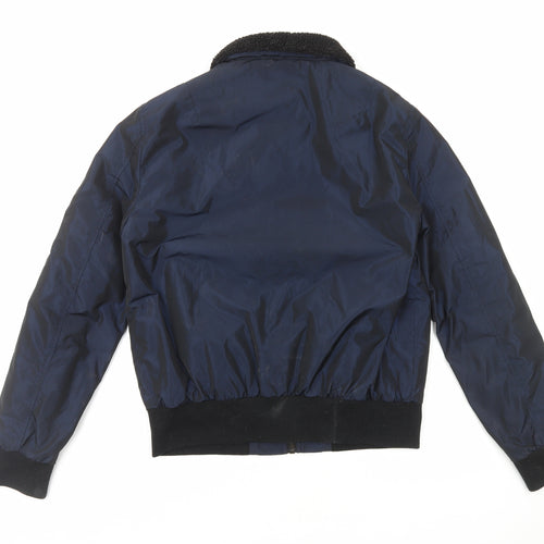 New Look Mens Blue Jacket Size S Zip