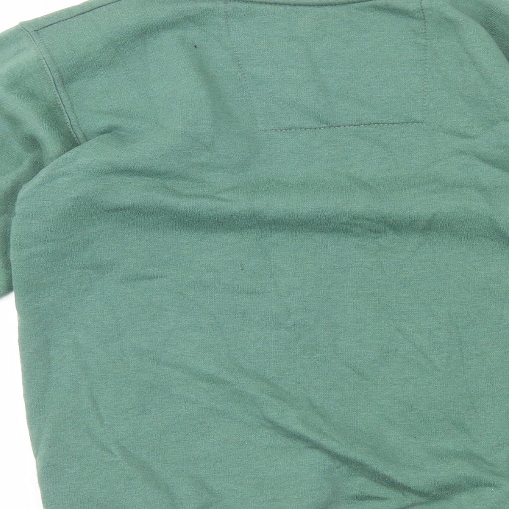 Little White Lies Mens Green Cotton Pullover Sweatshirt Size XS